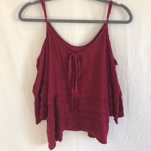 AE cold shoulder shirt